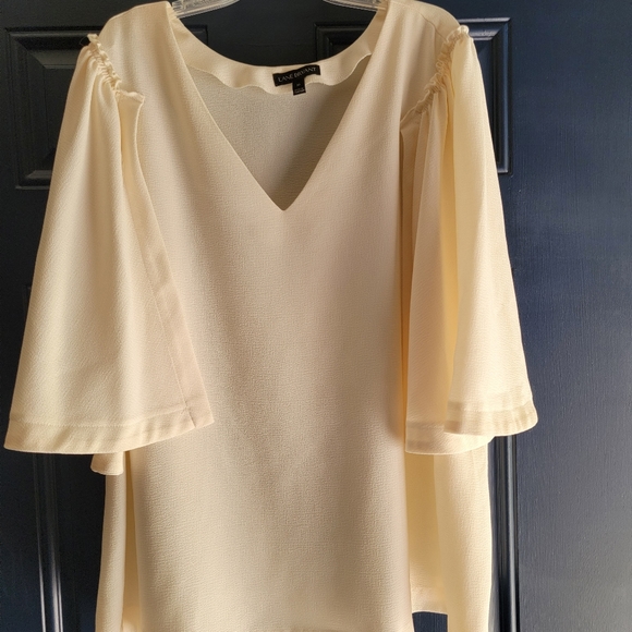 Lane Bryant Tops Womens Ivory Blouse Poshmark